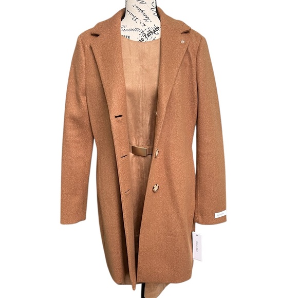 Calvin Klein Jackets & Blazers - Calvin Klein Elegant Tan Women's Coat
